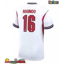 Camisa de Futebol Inglaterra Kobbie Mainoo #16 Equipamento Principal Mundo 2026 Manga Curta